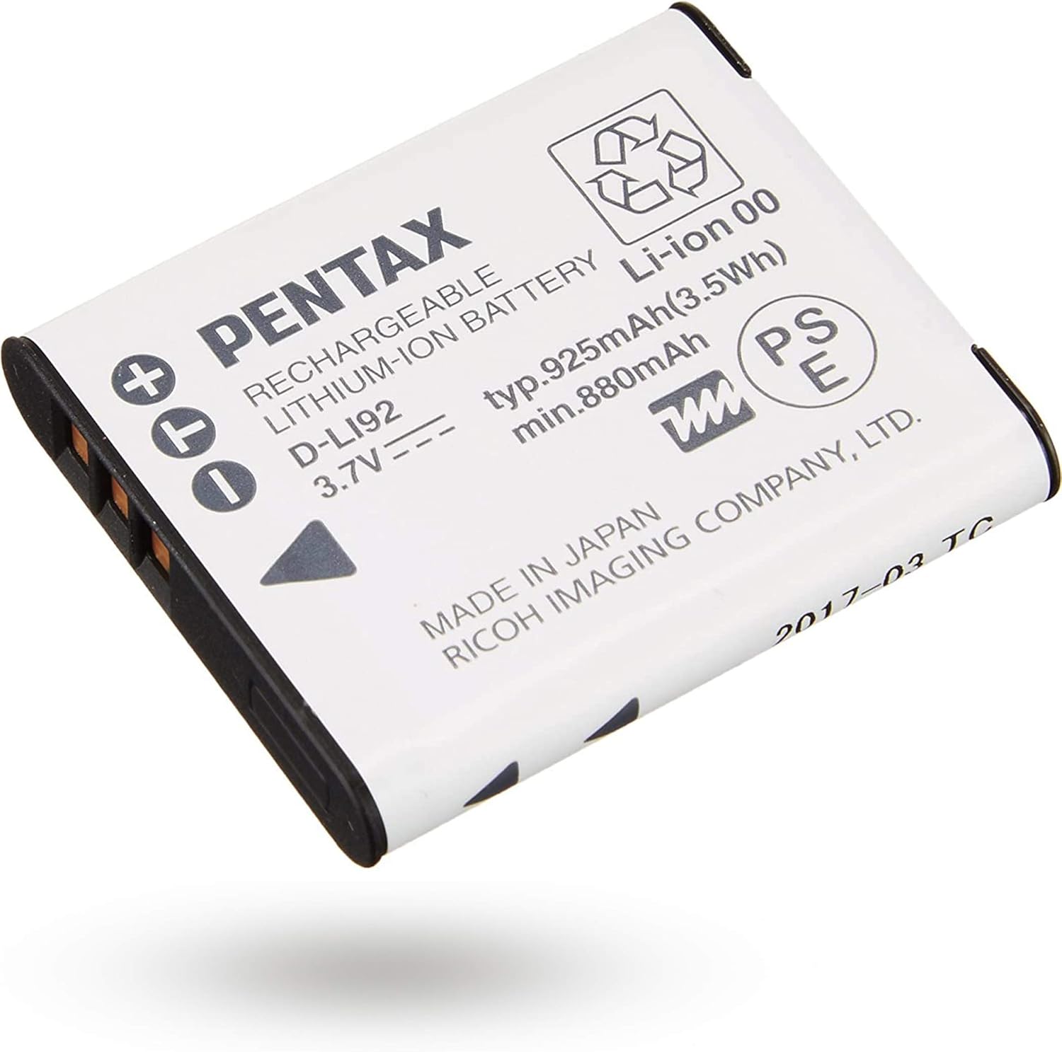 ペンタックス PENTAX D-LI92 充電式