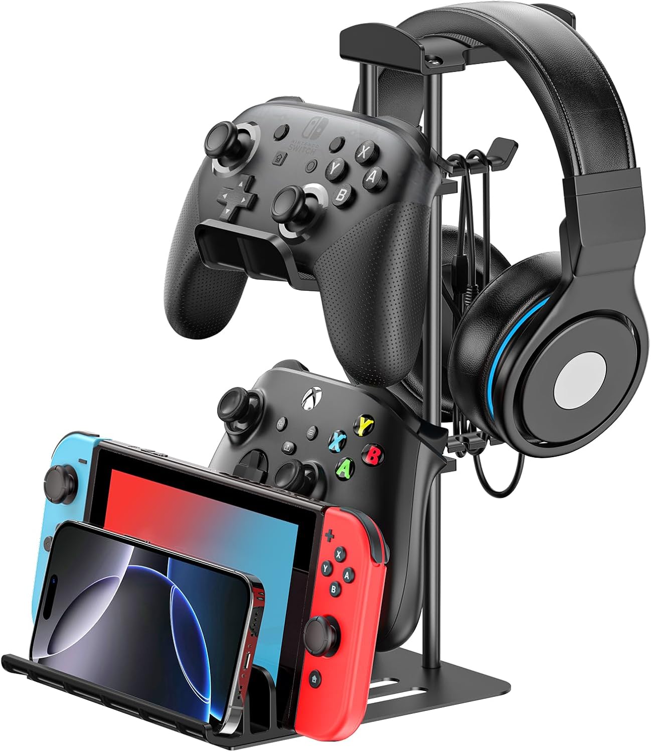 ゲームコントローラーホルダー＆ヘッドセットホルダー デスク用